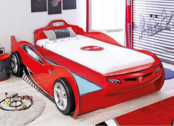 CARBED Кровать-машина Coupe с выдвижной кроватью Red 20.03.1306.00 в Элитном - ehlitnyj.mebel54.com | фото