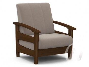 Кресло для отдыха Омега (орех лак/CATANIA COCOA) в Элитном - ehlitnyj.mebel54.com | фото