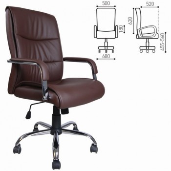 Кресло офисное BRABIX Space EX-508 (коричневый) в Элитном - ehlitnyj.mebel54.com | фото