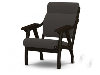 Кресло Вега-10 (венге лак/ULTRA GRAFIT) в Элитном - ehlitnyj.mebel54.com | фото
