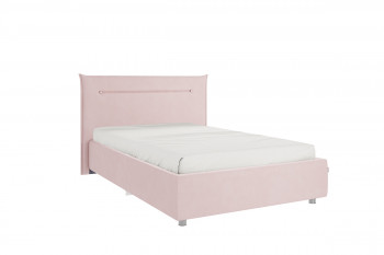 Кровать 1,2 Альба с основанием (Нежно-розовый велюр) в Элитном - ehlitnyj.mebel54.com | фото