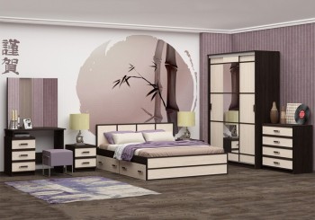 Модульная спальня Сакура в Элитном - ehlitnyj.mebel54.com | фото