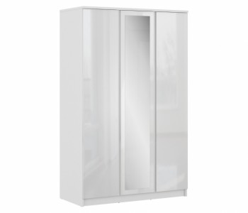 Шкаф 3-х дверный СБ-2493 Медея (Белый/Белый глянец) в Элитном - ehlitnyj.mebel54.com | фото